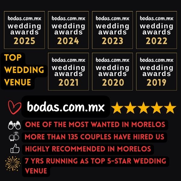 International wedding celebration at Jardín Allegra with guests from around the world