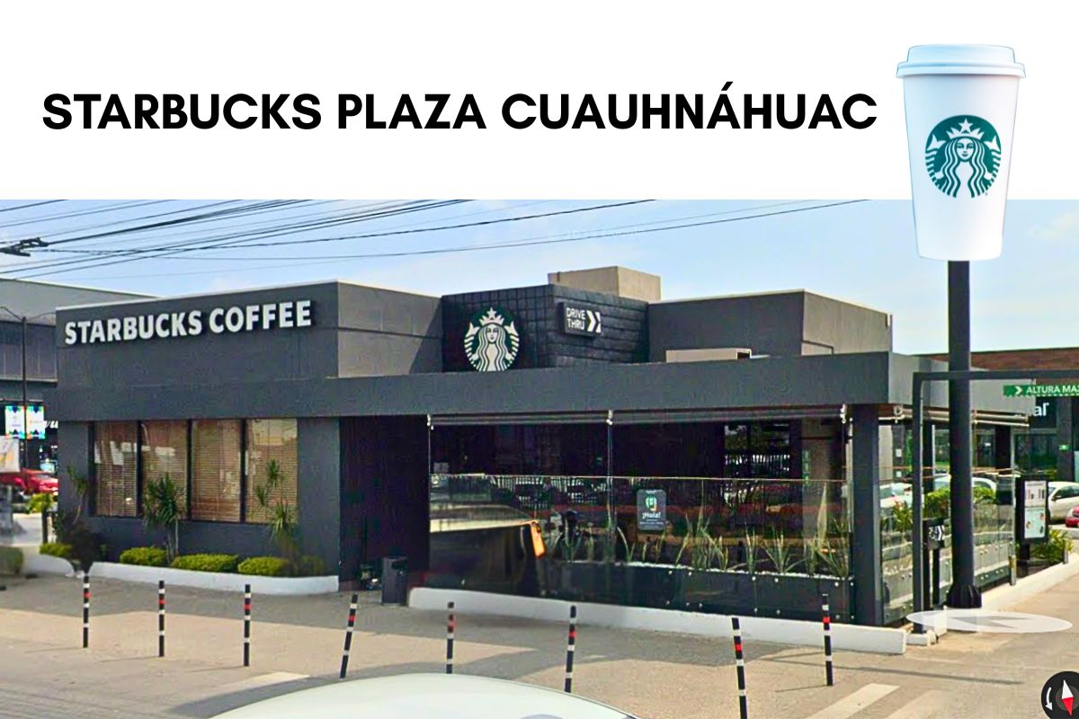 Starbucks en Plaza Cuauhnáhuac cerca de Allegra Homes en Jiutepec
