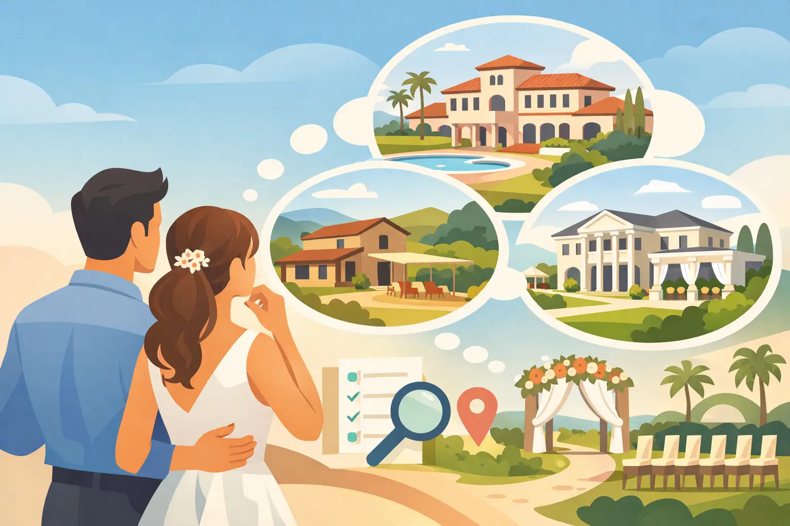 Cómo elegir villa para boda sin equivocarte