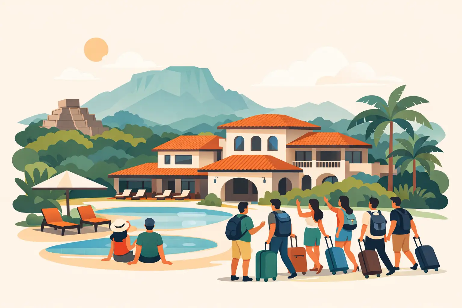 Guía de hospedaje para grupos grandes en Morelos