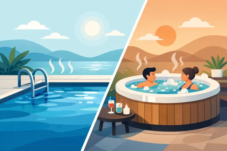 Alberca climatizada o jacuzzi: qué conviene
