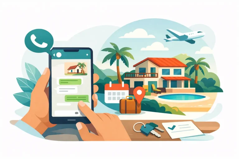Cómo reservar casa por WhatsApp sin errores