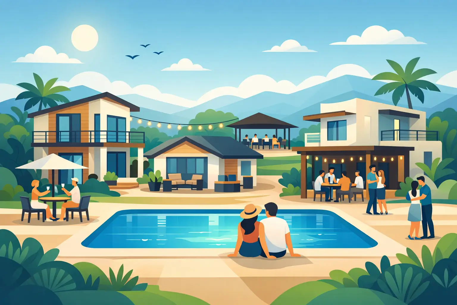 Mini condominio vacacional para eventos