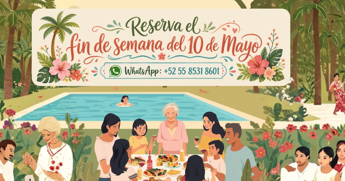 Reserva el fin de semana del 10 de Mayo en Allegra Homes Cuernavaca · WhatsApp +52 55 8531 8601