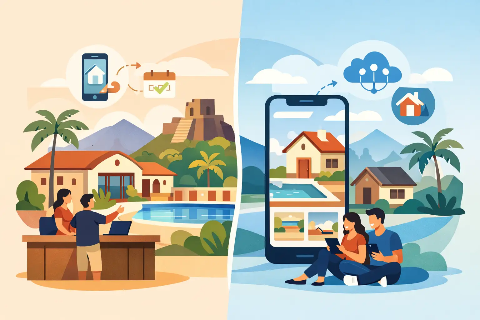 Reserva directa vs Airbnb en Morelos