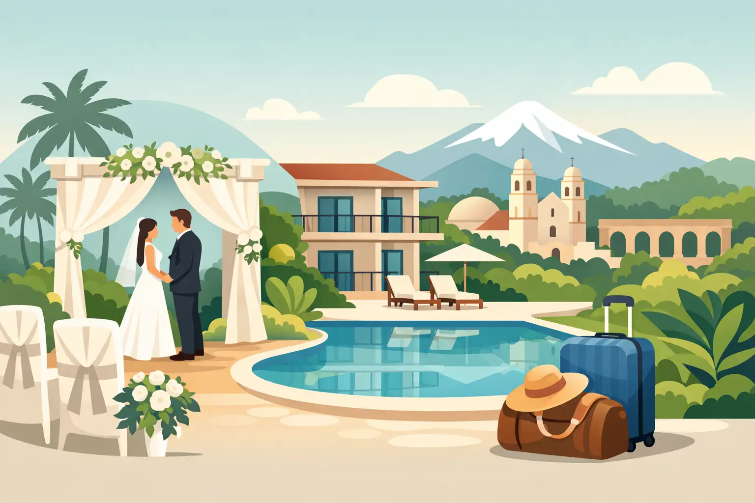 Hospedaje cerca de boda en Cuernavaca