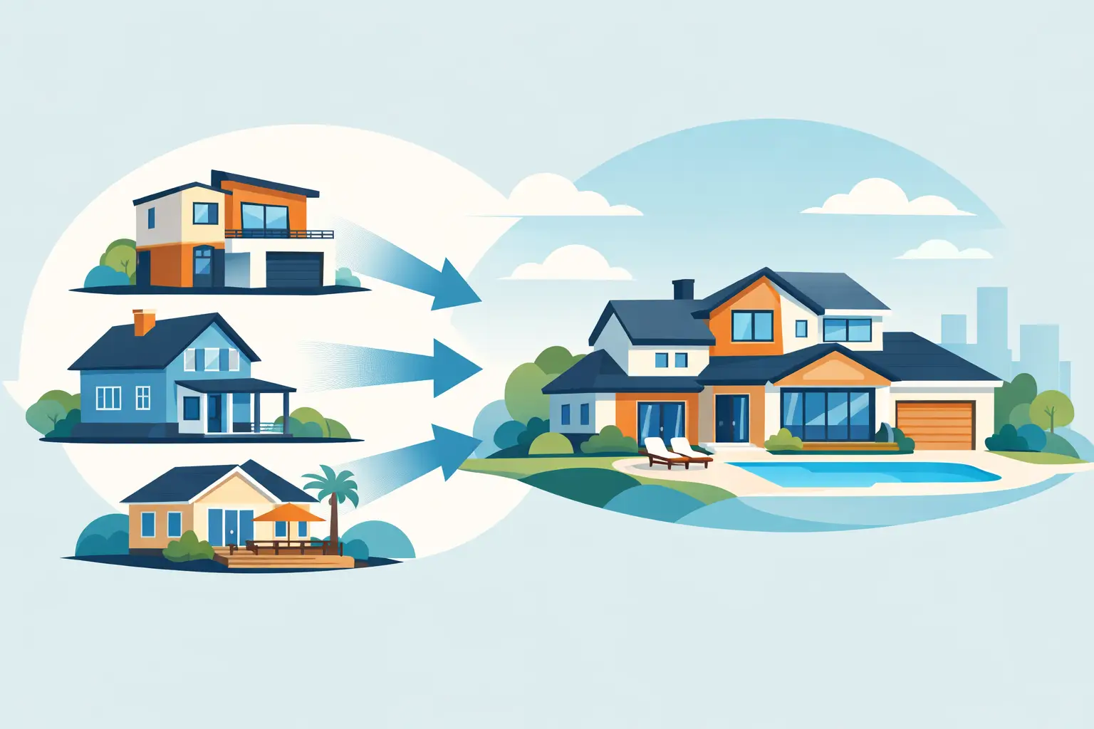 ¿Se puede combinar varias casas? Sí, así funciona