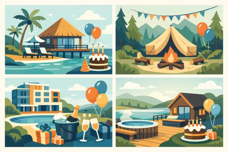 10 ideas de hospedaje para cumpleaños
