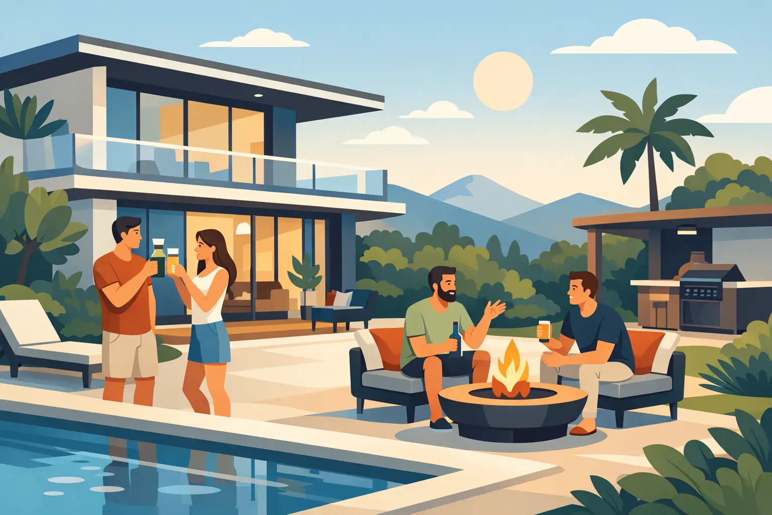 Casa para reunión de amigos: cómo elegir bien