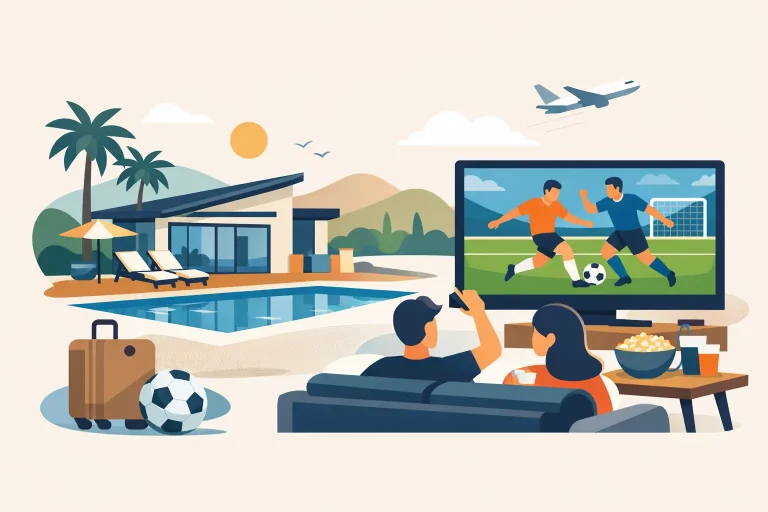 Cómo elegir casa vacacional para ver futbol