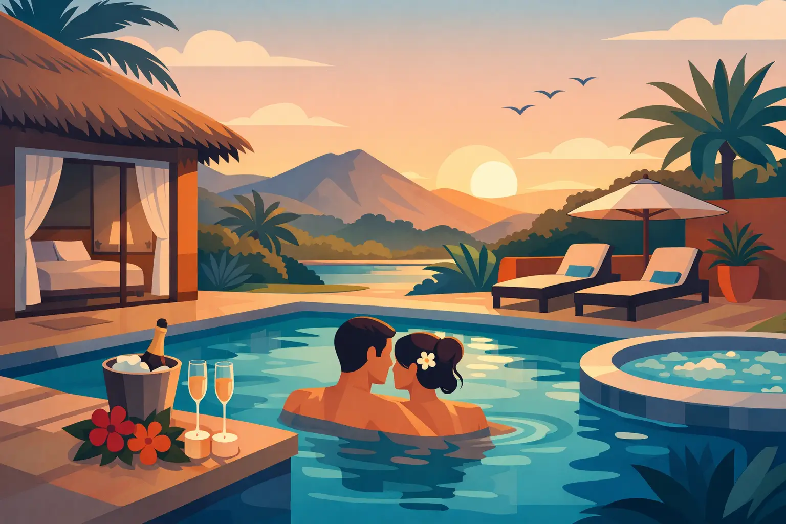 Escapada romántica con alberca privada en Morelos
