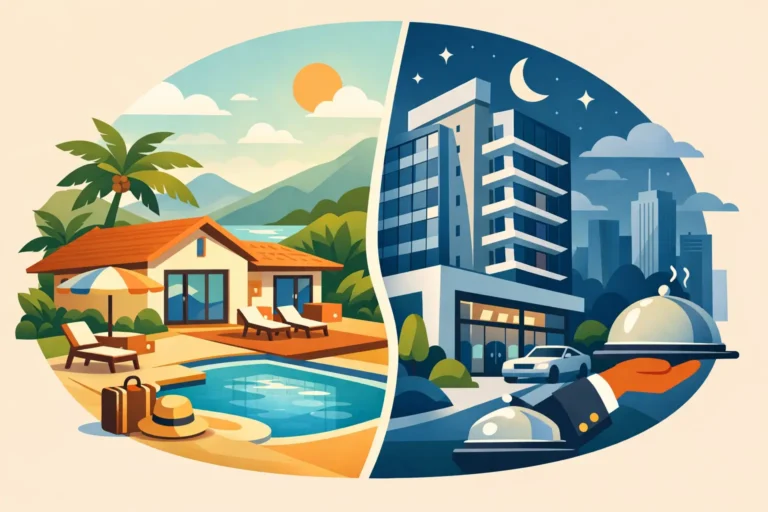 Casa vacacional versus hotel: ¿qué te conviene?