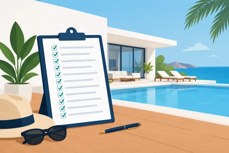 Checklist para renta de villa: 12 puntos clave