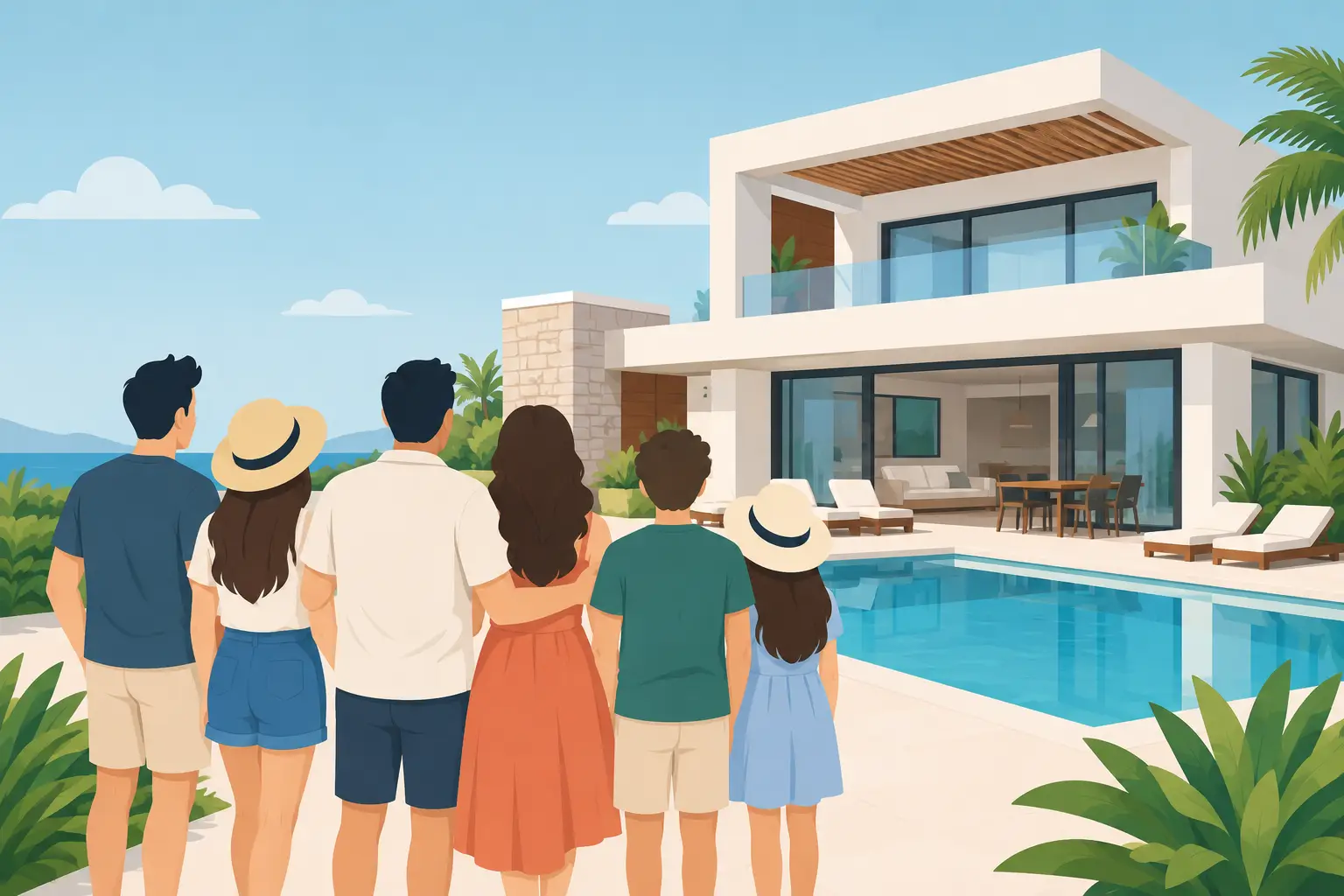 ¿Cuántas personas caben en una villa de renta?