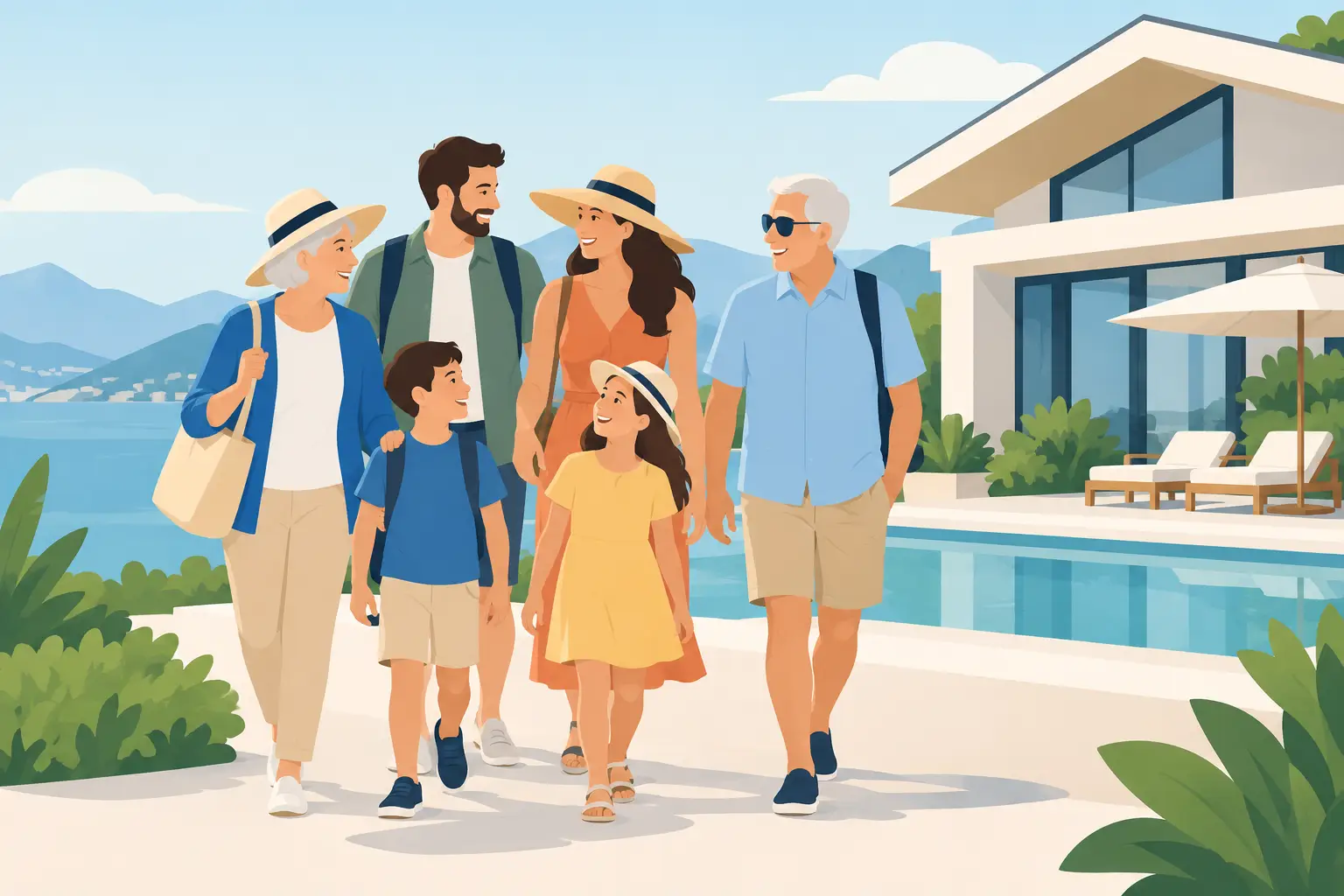 Mejores alojamientos para viaje multigeneracional